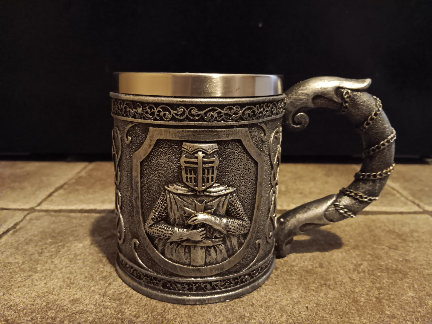 Stainless Steel Medieval Style Coffee Mug