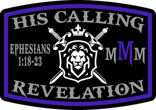 4 x 3 Ephesians 1:18-23 Rounded Patch Purple