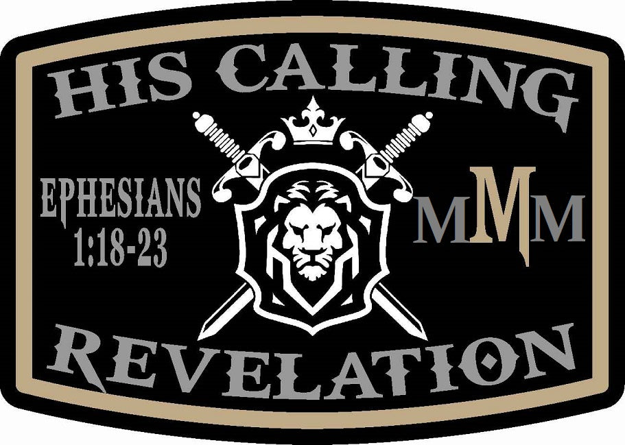 4 x 3 Ephesians 1:18-23 Rounded Patch in Gold