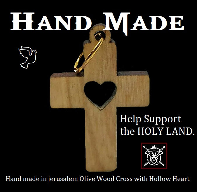 Olive Wood Cross Handmade in Jerusalem