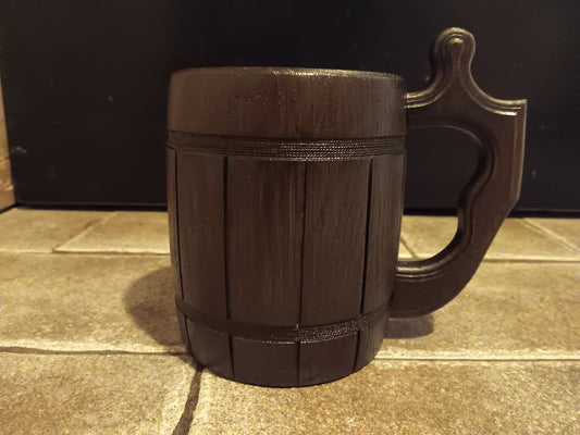 Wood Barrel Coffee Mug