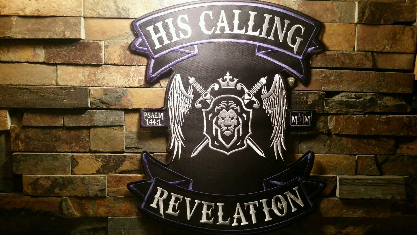 Purple HIS CALLING Motorcycle Back Patch